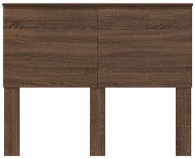 vidaXL Κεφαλάρι με κεφαλάρι Καφέ δρυς 135 cm Επεξεργασμένο ξύλο