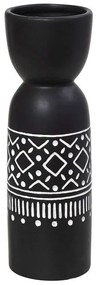 Βάζο Tribal CER2305 15x15x48cm Black-White Espiel Ceramic