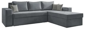 Γωνιακός Καναπές Motion Fylliana Γκρί - Taupe 250x180x79 εκ. 250x180x79 εκ.