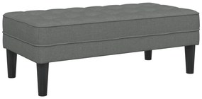 vidaXL Παγκάκι Σκούρο Γκρι 113x57x39 εκ. Υφάσματος