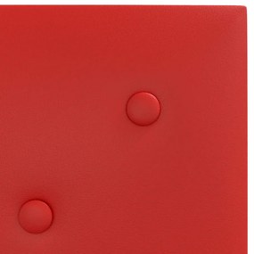 vidaXL Πάνελ Τοίχου 12 τεμ. Μπορντό 30 x 30 εκ. 1,08 μ² Συνθ. Δέρμα