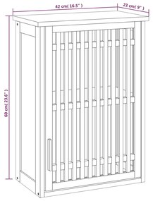 ΝΤΟΥΛΑΠΙ ΜΠΑΝΙΟΥ ΕΠΙΤΟΙΧΙΟ 42X23X60 ΕΚ. ΑΠΟ ΜΑΣΙΦ ΞΥΛΟ ΚΑΡΥΔΙΑΣ 350357