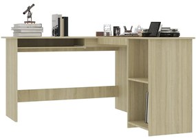 vidaXL Γραφείο Γωνιακό Sonoma Δρυς 120 x 140 x 75 εκ. από Επεξ. Ξύλο