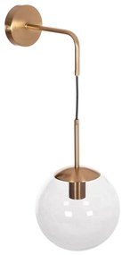 Απλίκα Τοίχου GYDA C4473 Μέταλλο Χρυσό - Γυαλί 18x28x55Υ εκ. 18x28x55 εκ.
