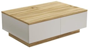 Coffee table Thunder sonoma-white color 90x60x31.5cm 90x60x31.5 εκ.