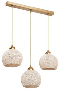 Φωτιστικό οροφής τρίφωτο PWL-0973 II Ε27 χρυσό 50x18x85εκ 50x18x85 εκ.