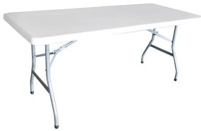 BLOW-R Τραπέζι Συνεδρίου - Catering Πτυσσόμενο, Μέταλλο Βαφή Γκρι, HDPE Άσπρο