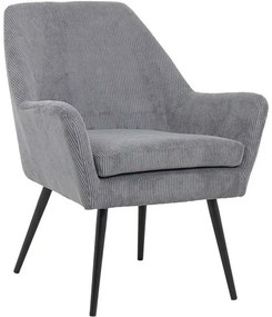 Πολυθρόνα Rochelle 370-124-056 65x66x76cm Grey-Black