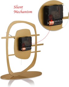 Διακοσμητικό Ρολόι Χρυσό MACERIE 24x1,5x22