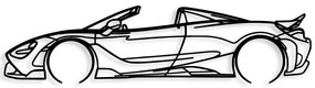 Διακοσμητικό Τοίχου McLaren 720S 891TNL2362 70x17cm Black Wallity Metal
