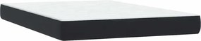 vidaXL Κρεβάτι Boxspring με Στρώμα Μαύρο 160x210 εκ. Βελούδινο