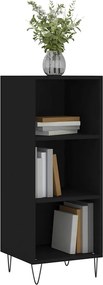 vidaXL Ντουλάπι Μαύρο 34,5x32,5x90 εκ. Επεξεργασμένο Ξύλο