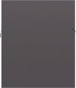 vidaXL Ντουλάπι Νιπτήρα Γυαλιστερό Γκρι 90x38,5x46 εκ. από Επεξ. Ξύλο