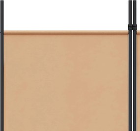 vidaXL Διαχωριστικό Δωματίου 6-Πάνελ Μπεζ 300 x 220 cm Ύφασμα