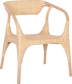 ΠΟΛΥΘΡΟΝΑ GABE ΕΣΩΤ.ΧΩΡΩΝ HM9956.01 ΦΥΣΙΚΟ RATTAN 62x60x79Υεκ.