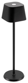 Επιτραπέζιο Φωτιστικό ArteLibre LED Φορητό GEORGINA Μαύρο Αλουμίνιο 11x11x37.7cm - ART-15290012