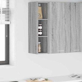 vidaXL Κρεμαστό ντουλάπι Γκρίζο Σονομα 20 x 29,5 x 80 εκ.