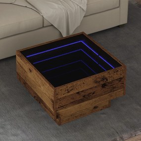 vidaXL Τραπεζάκι σαλονιού Παλαιό ξύλο 50 x 50 x 30 εκ