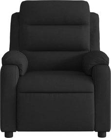 vidaXL Πολυθρόνα με Ανακλινόμενη Πόρτα Μαύρη Υφασμάτινη