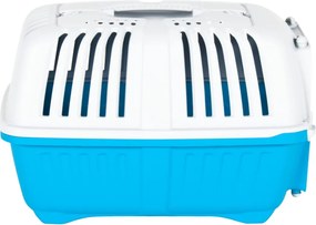 vidaXL Κλουβί Μεταφ. Κατοικίδιων Λευκό/Μπλε 48x31,5x33εκ Πολυπρ/λένιο