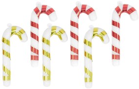 Σετ 6 τεμ. Χριστουγεννιάτικα Στολίδια Μπαστουνάκι 6cm 236364