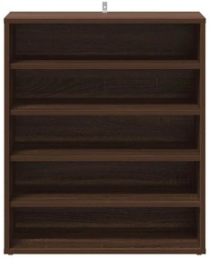 vidaXL Παπουτσοθήκη Καφέ Δρυς 60x35x70 εκ. από Επεξεργασμένο Ξύλο