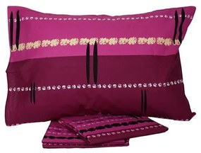 Σετ Σεντόνια Cotton Feelings εμπριμέ 2021 Mauve Μονό (160x260)
