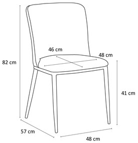 COUTURE ΚΑΡΕΚΛΑ ΛΑΔΙ 48x57xH82cm