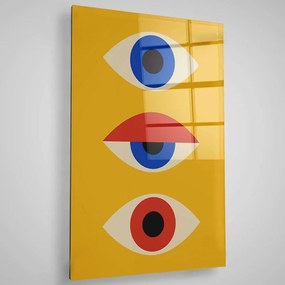 Πίνακας Γυάλινος 401MGN3527 70x100cm Multi Wallity Κάθετοι Glass