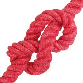 vidaXL Σχοινί Από Τζute 20 mm Κόκκινο 100% Τζούτα Tossa