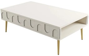 Τραπέζι Σαλονιού Lyon 845HCT5541 105x60x33,6cm Cream