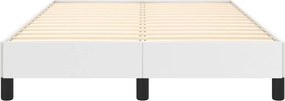 vidaXL Πλαίσιο Κρεβατιού χωρίς στρώμα Λευκό 120x190 εκ.Συνθ. Δέρμα