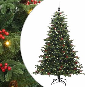 vidaXL Τεχνητό Χριστουγεννιάτικο Δέντρο με 300 LED Πράσινο 210 cm