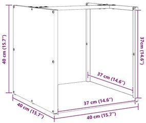 ΡΑΦΙ ΚΑΥΣΟΞΥΛΩΝ 40X40X40 ΕΚ. ΧΑΛΥΒΑΣ ΨΥΧΡΗΣ ΕΛΑΣΗΣ 864240