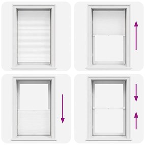vidaXL Πλισέ ρόλερ σκίασης 70x150cm Λευκό