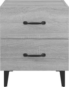 vidaXL Κομοδίνο Γκρι Sonoma 40 x 35 x 47,5 εκ.