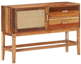 vidaXL Ντουλάπι με Συρτάρια 118 x 30 x 76 εκ. Μασίφ Ανακυκλωμένο Ξύλο