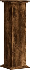 vidaXL Βάσεις Φυτών Καπνιστή Δρυς 33x33x100εκ Επεξεργασμένο Ξύλο