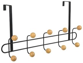 Estia Κρεμάστρα Πόρτας 10 Θέσεων 52x7.5x23cm Μεταλλική Μαύρη 02-18313