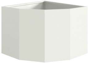vidaXL Γωνιακό Ροδόδεντρο Λευκό 45 x 45 x 35 cm Ατσάλι