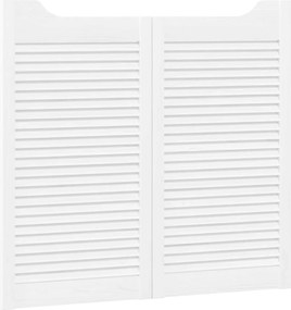 vidaXL Πόρτες Swing 90 x 50 cm Μασίφ Ξύλο Πεύκου Λευκό