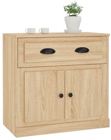 vidaXL Μπουφές Sonoma Δρυς 70x35,5x67,5 εκ. από Επεξεργασμένο Ξύλο