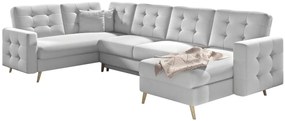 Γωνιακός καναπές Amelion Plus-Λευκό