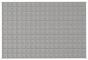 vidaXL Κουβέρτα Βαρύτητας Γκρι 120 x 180 εκ. 9 κ. Υφασμάτινη