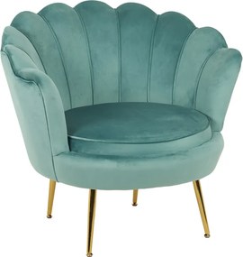 Πολυθρόνα Daimon pakoworld βελούδο σε φυστικί-χρυσό απόχρωση 79x74x78εκ