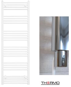 Thermo ALTO Θερμαινόμενη πετσετοκρεμάστρα από Mild Steel με ηλεκτρική λειτουργία, 150x50cm White