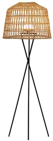 Φωτιστικό Δαπέδου Amalfi LUMAMA145BXWLNW Φ49x148cm LED 900Lm 2700K Natural-Black