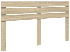 vidaXL Κεφαλάρι με κεφαλάρι Δρύς Sonoma 180 cm Επεξεργασμένο ξύλο