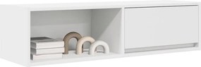 ντουλάπι τηλεόρασης vidaXL Λευκό 100x31x25,5 cm Ξύλινη κατασκευή