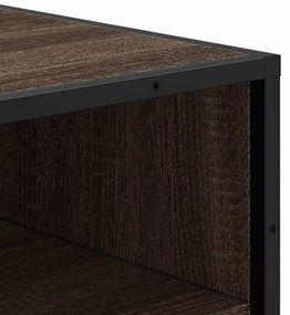 vidaXL Ράφι παπουτσιών καφέ δρυς 48x38x97,5 cm Κατασκευασμένο ξύλο